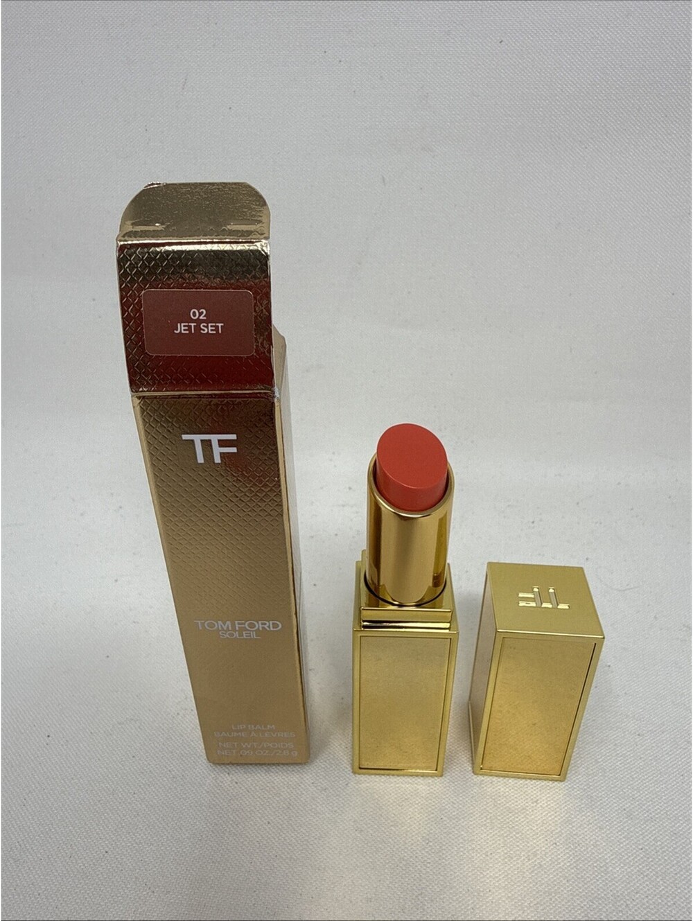 Tom Ford Soleil Lip Balm #02 Jet Set Full Size 0.09oz / 2.8g – New In Box RN 1